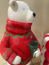 Load image into Gallery viewer, Polar Bears, North Pole Sign, Peppermints Table Top Statue Bundle