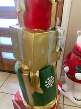 Load image into Gallery viewer, Topsy Turvy Stacked Presents Statue Prop