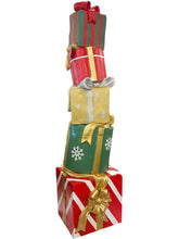 Load image into Gallery viewer, Topsy Turvy Stacked Presents Statue Prop