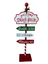 Load image into Gallery viewer, Polar Bears, North Pole Sign, Peppermints Table Top Statue Bundle