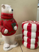 Load image into Gallery viewer, Polar Bears, North Pole Sign, Peppermints Table Top Statue Bundle