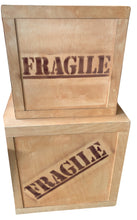 Load image into Gallery viewer, Big Fragile Wooden Crate Set (2)