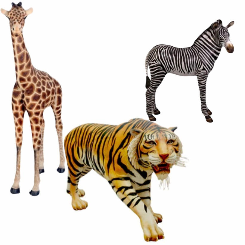 LifeSize Animal Prop Trio Bundle 5 PROPS LA