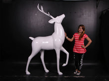Load image into Gallery viewer, Life-Size White Reindeer