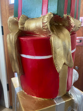 Load image into Gallery viewer, Topsy Turvy Stacked Presents Statue Prop
