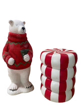 Load image into Gallery viewer, Polar Bears, North Pole Sign, Peppermints Table Top Statue Bundle
