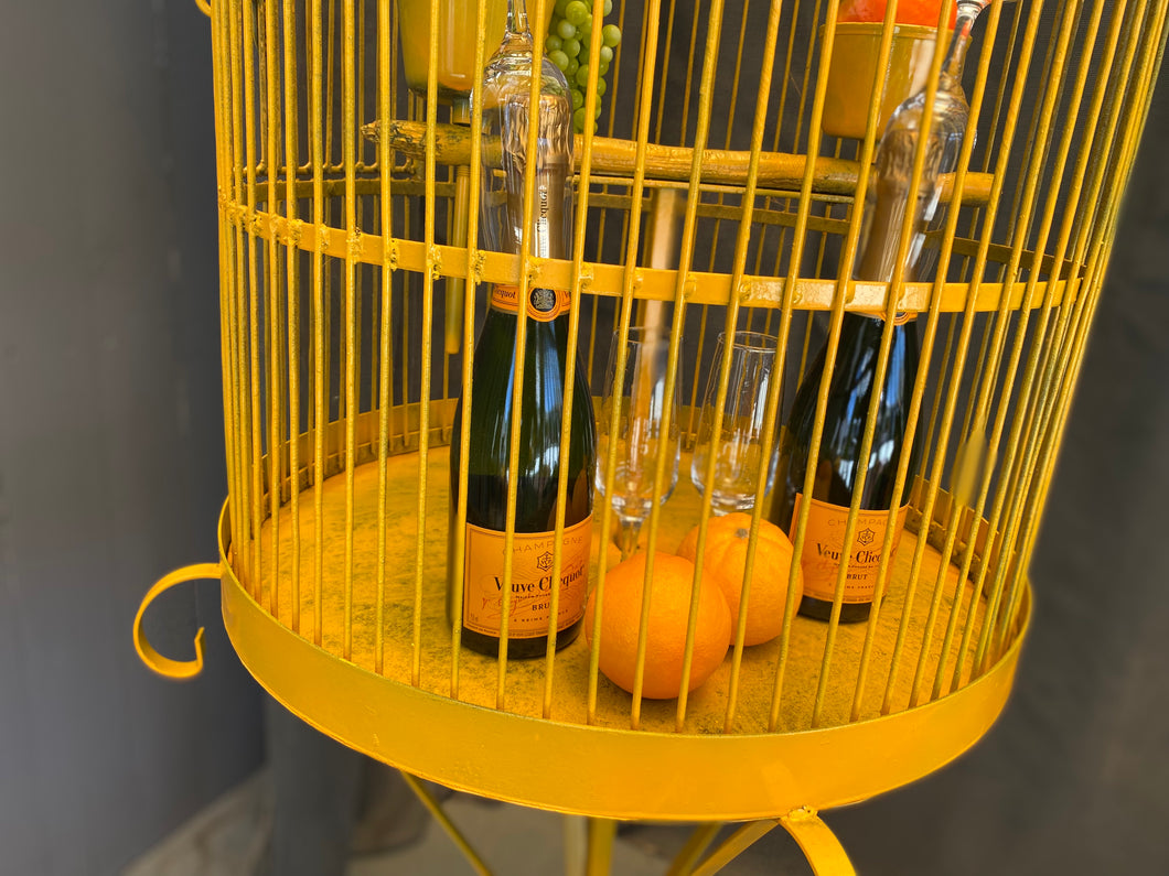 Vintage Bird Cage Prop (Orange)