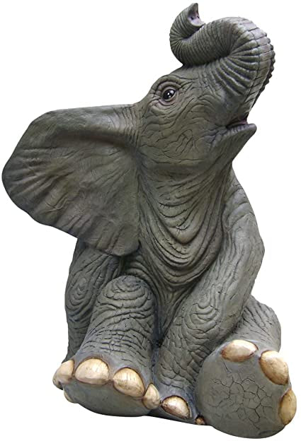 Life-Size Sitting Baby Elephant