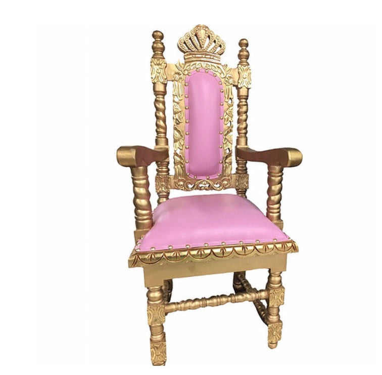Kid’s Throne (Pink & Gold)