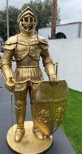 Load image into Gallery viewer, Life-Size Gold Knight Statue
