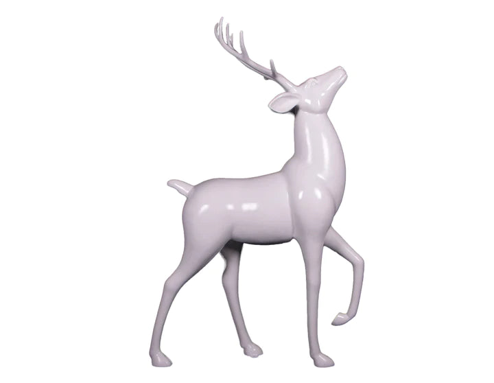 Life-Size White Reindeer