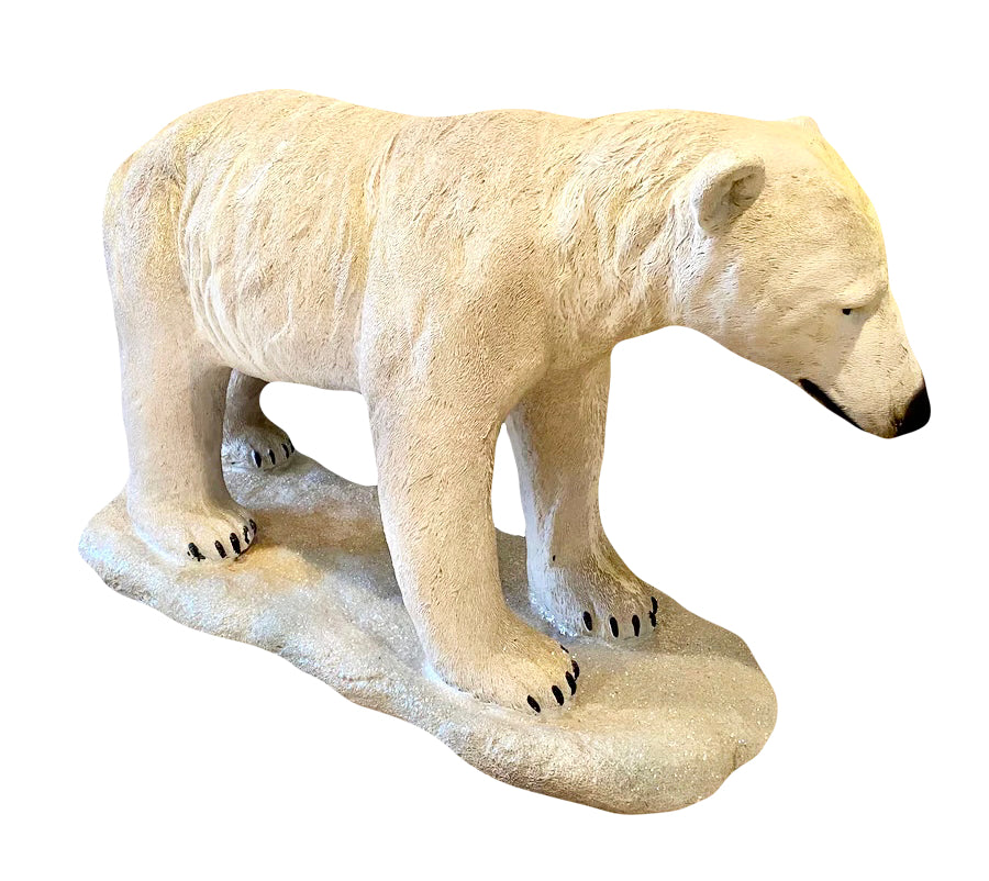 Life-Size Baby Polar Statue