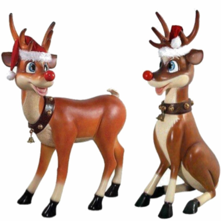 Christmas Reindeer Prop Duo