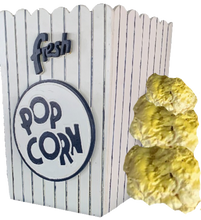Load image into Gallery viewer, Giant Popcorn Box Prop Set w/Realistic Giant Popcorn
