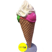 Load image into Gallery viewer, Life-Size Triple Ice Cream Cone
