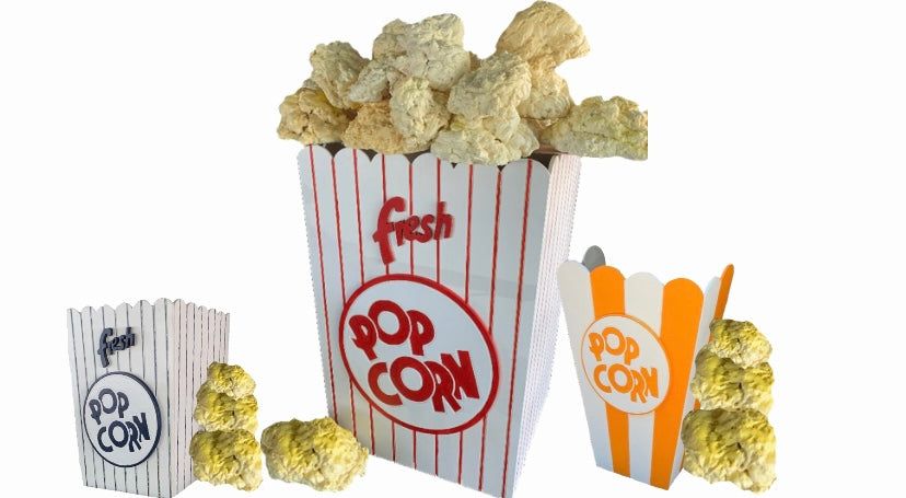 Giant Popcorn Box Prop Set w/Realistic Giant Popcorn